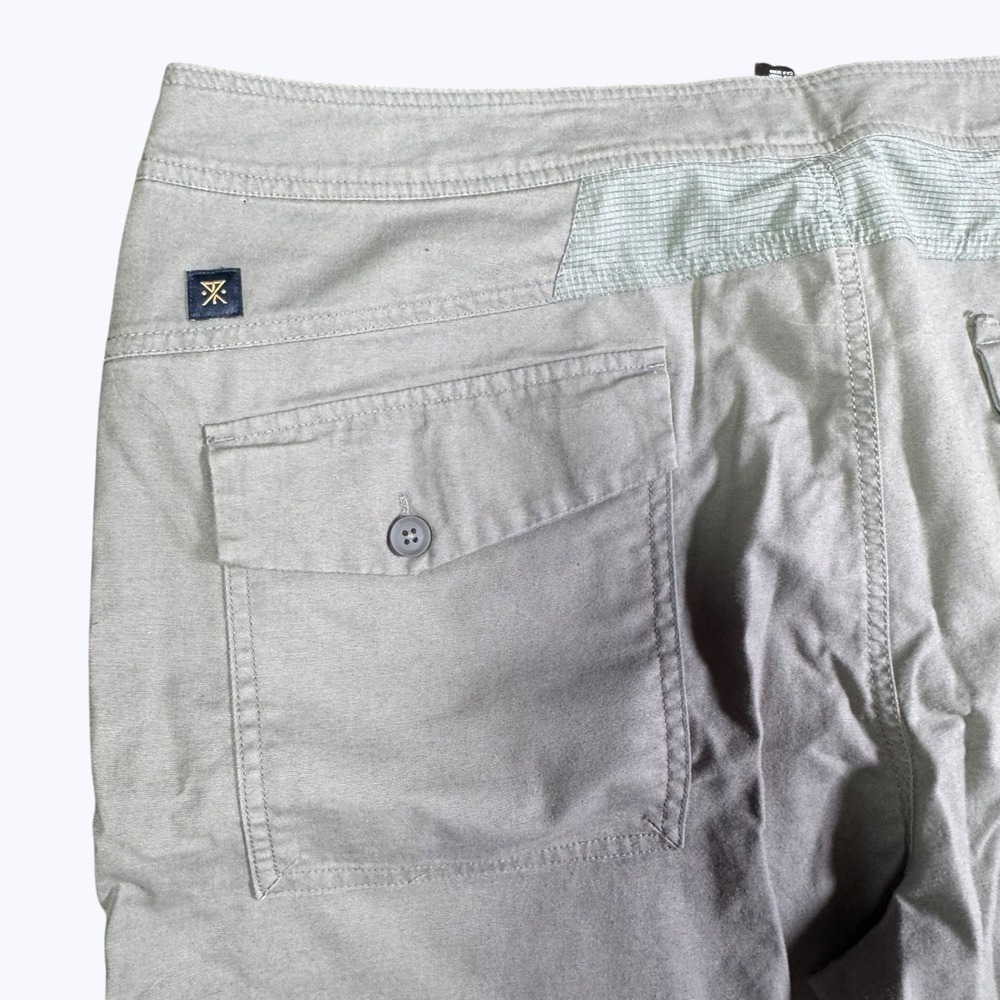 Roark Layover Travel Pants Men 38 Gray Green Hiking Athleisure Adventure Stretch - Picture 6 of 9